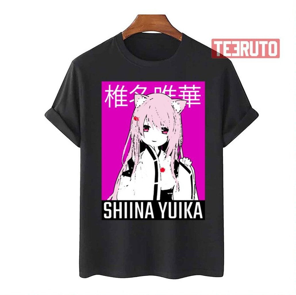 Nijisanji Shiina Yuika Pink Art Unisex T-Shirt - T-Shirt, Sweatshirt, Hoodie