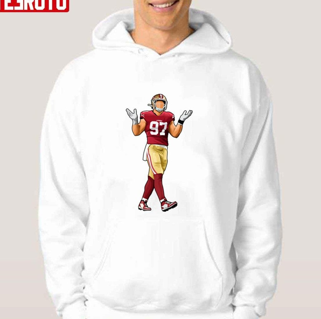 Nick Bosa 97 Reaction Unisex Hoodie - T-Shirt, Sweatshirt, Hoodie