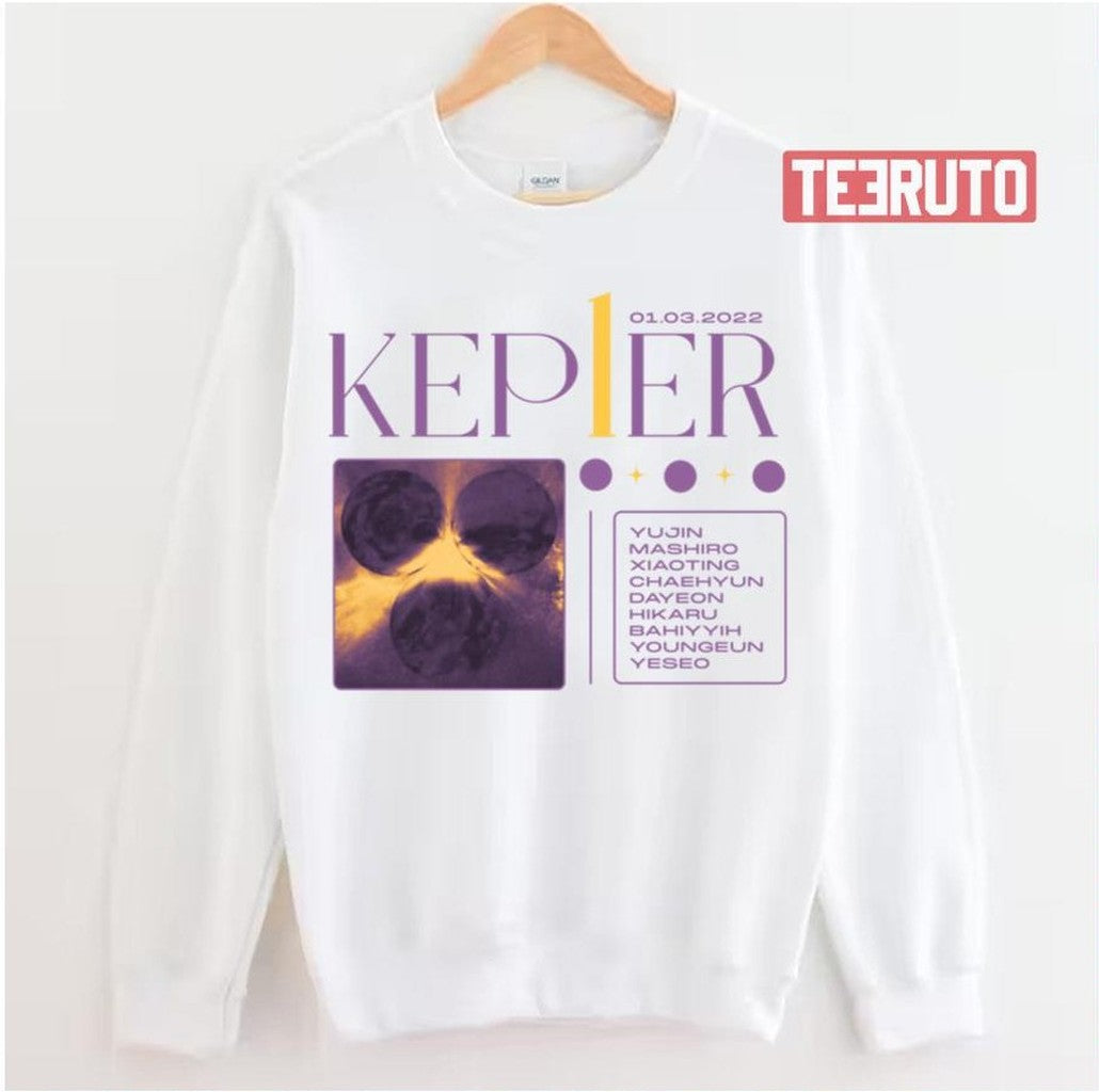 Purple Art Kep1er Kpop Band Unisex Sweatshirt - T-Shirt, Sweatshirt, Hoodie