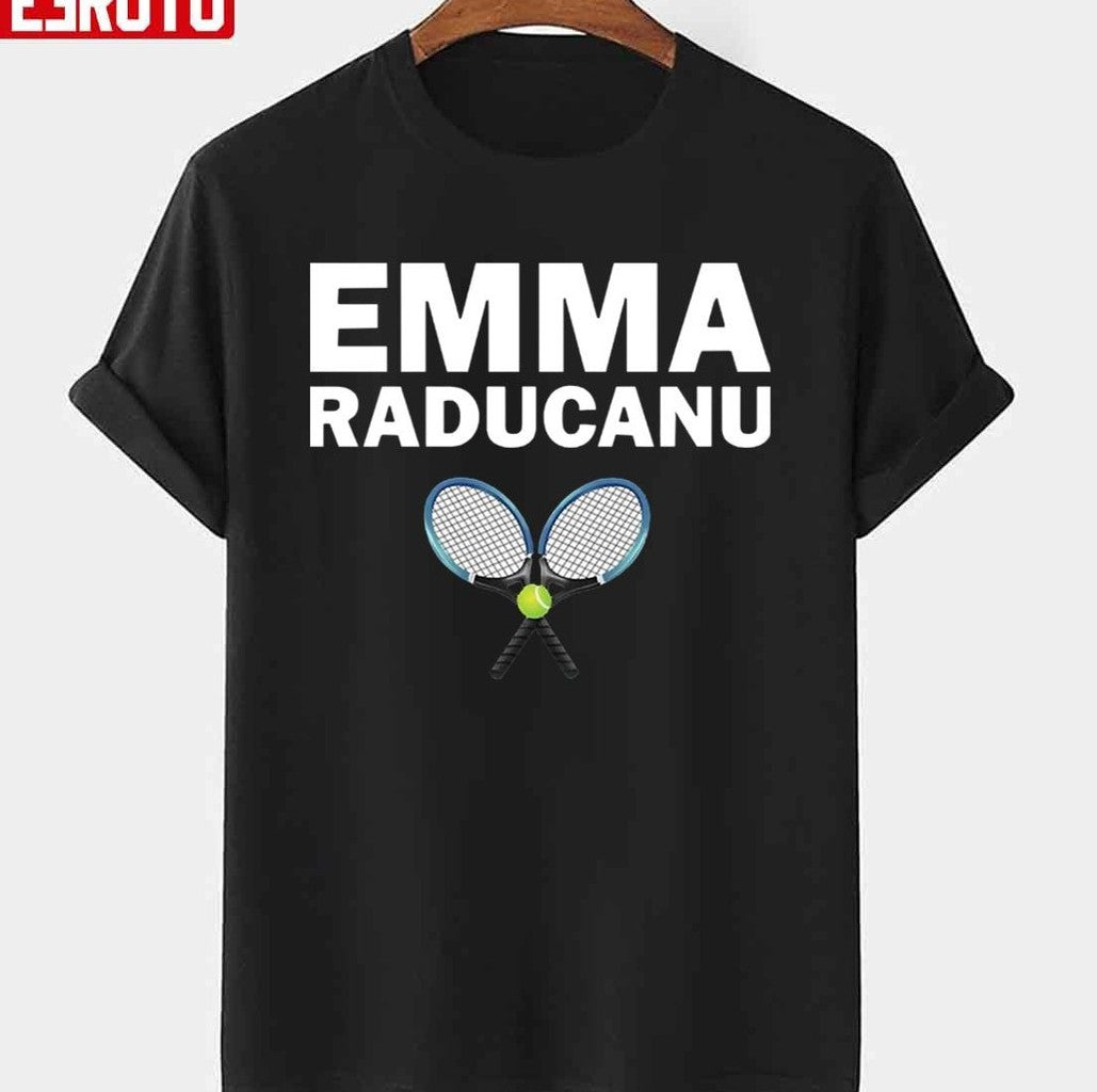Racket And Ball Emma Raducanu No 1 Tennis Unisex T-shirt - T-Shirt, Sweatshirt, Hoodie
