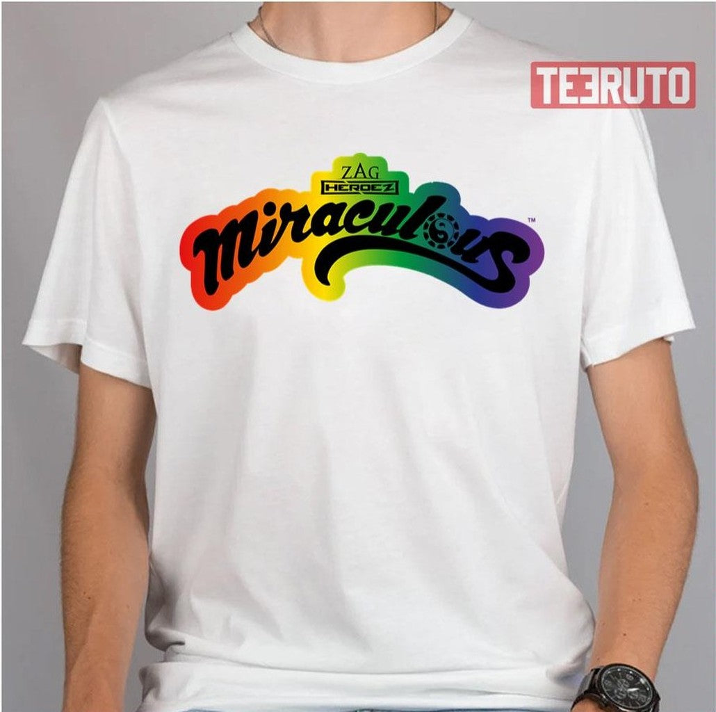Rainbow Collection Logo Miraculous Ladybug Illustration Unisex T-Shirt - T-Shirt, Sweatshirt, Hoodie