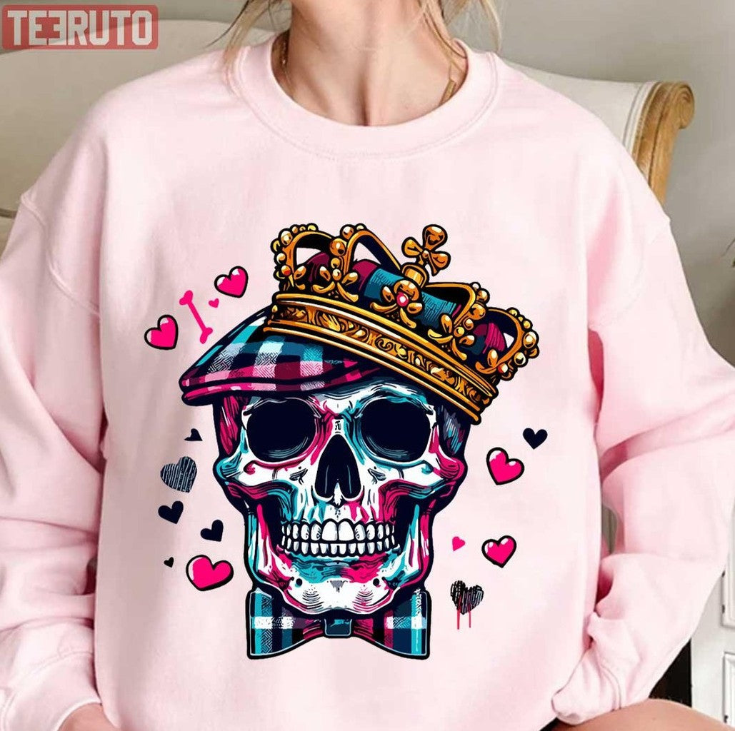 Preppy Skeleton Royal Heart Symphony Unisex Sweatshirt - T-Shirt, Sweatshirt, Hoodie