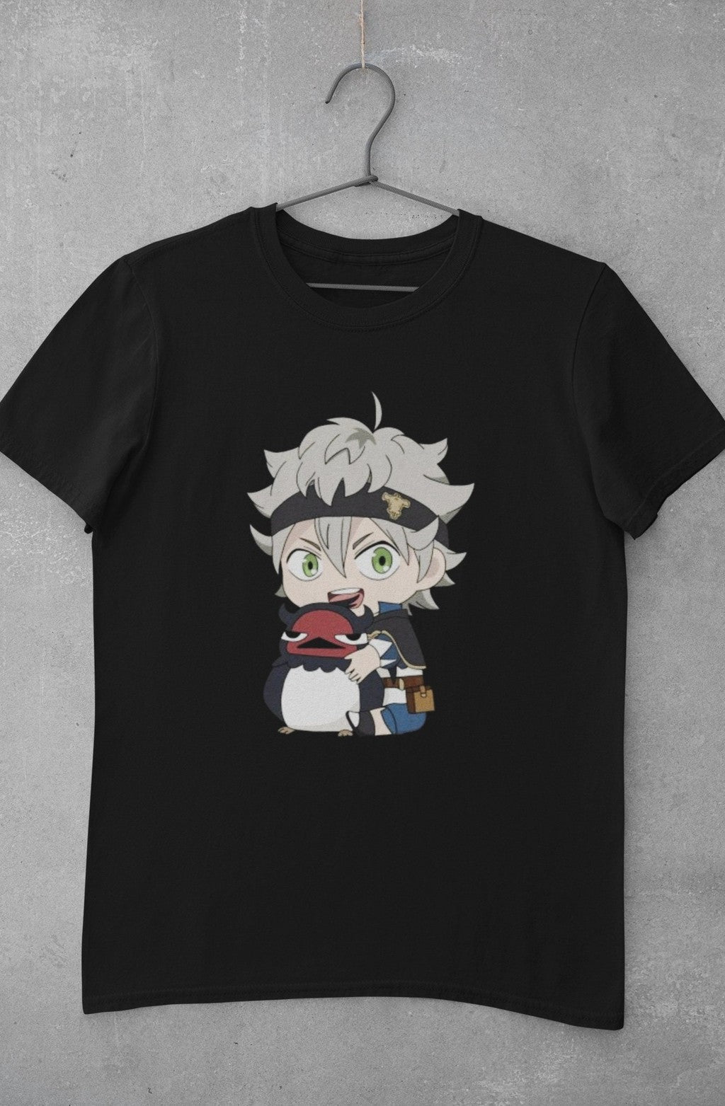 Anime Black Clover Asta And Nero Bird Black Bulls Squad Chibi Unisex T-Shirt - T-Shirt, Sweatshirt, Hoodie