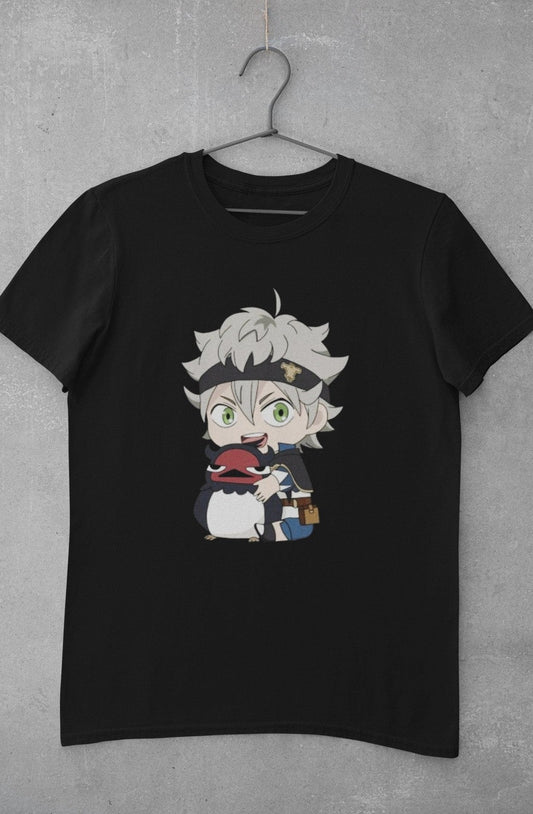 Anime Black Clover Asta And Nero Bird Black Bulls Squad Chibi Unisex T-Shirt - T-Shirt, Sweatshirt, Hoodie