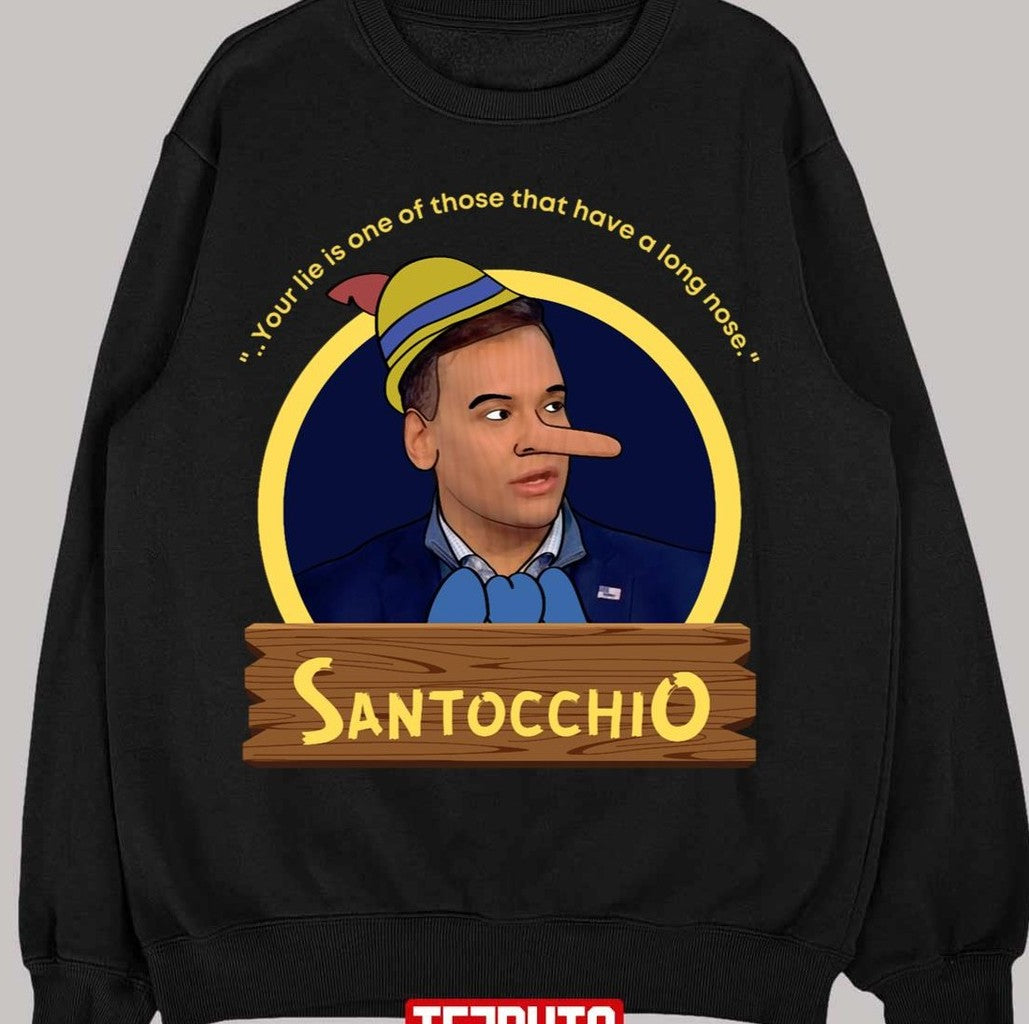 Santocchio George Santos Satire Unisex T-Shirt - T-Shirt, Sweatshirt, Hoodie