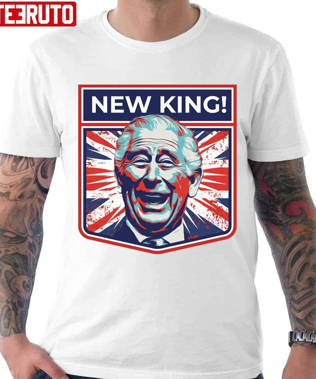 New King King Charles III Art Unisex T-shirt - T-Shirt, Sweatshirt, Hoodie