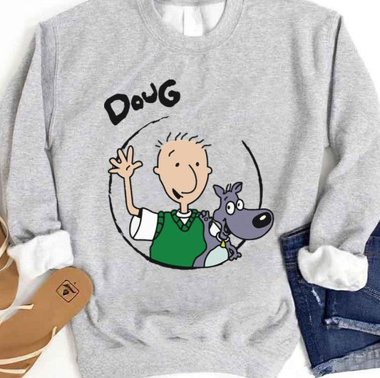 Anime Drawing Doug Funnie Unisex Sweatshirt - T-Shirt, Sweatshirt, Hoodie