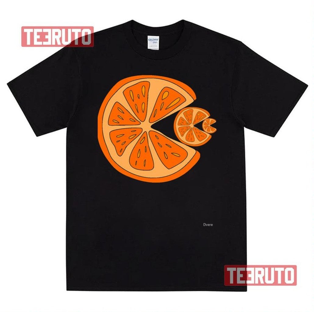 Orange Logo Version Pacman Game Unisex T-Shirt - T-Shirt, Sweatshirt, Hoodie