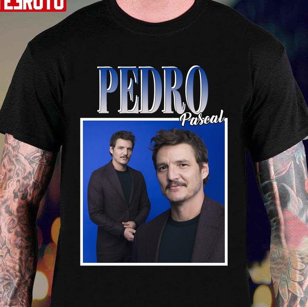 Pedro Pascal Vintage 90s Bootleg Art Unisex T-Shirt - T-Shirt, Sweatshirt, Hoodie