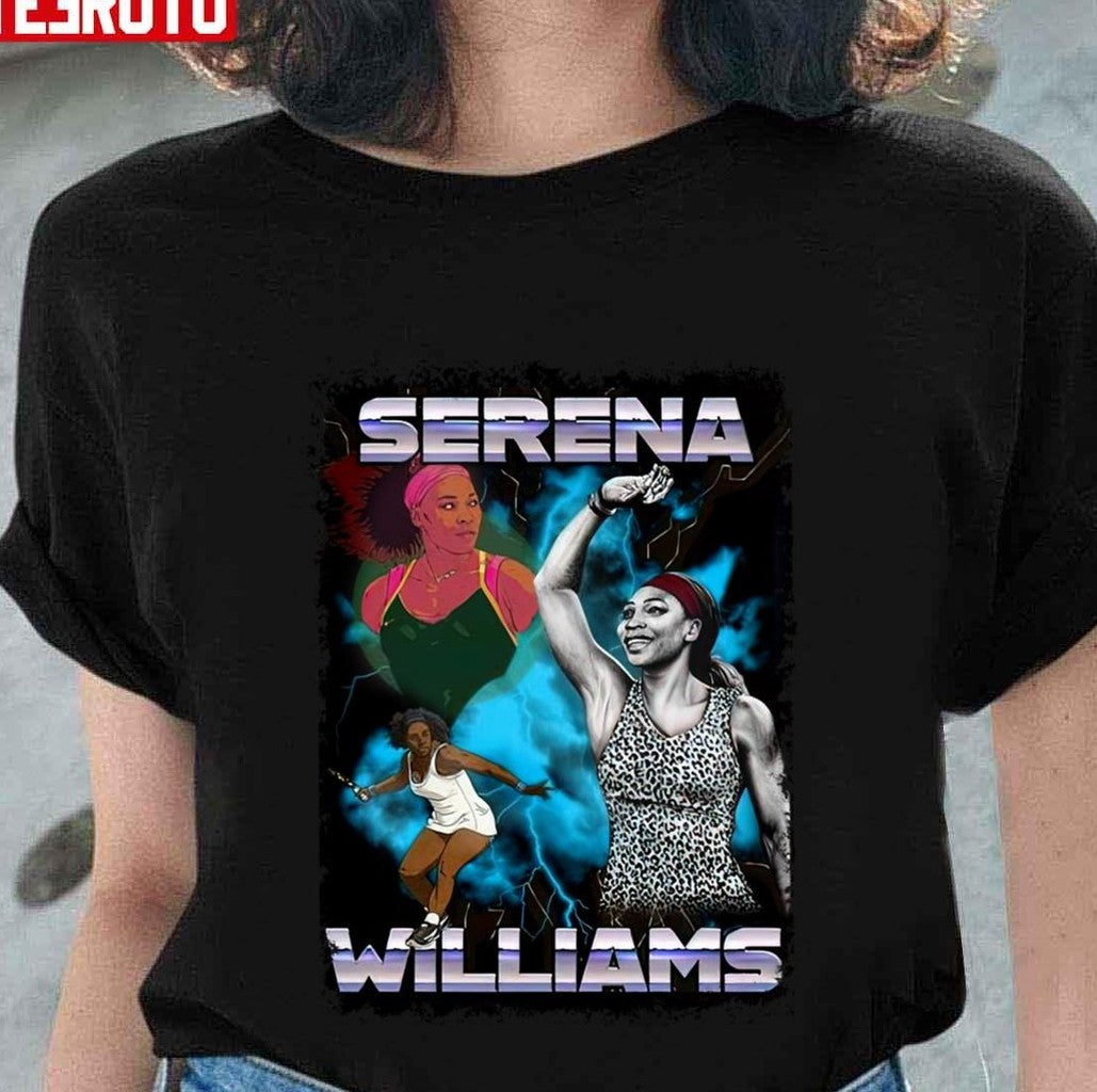 Serena Williams Vintage Bootleg Fanart Unisex T-shirt - T-Shirt, Sweatshirt, Hoodie