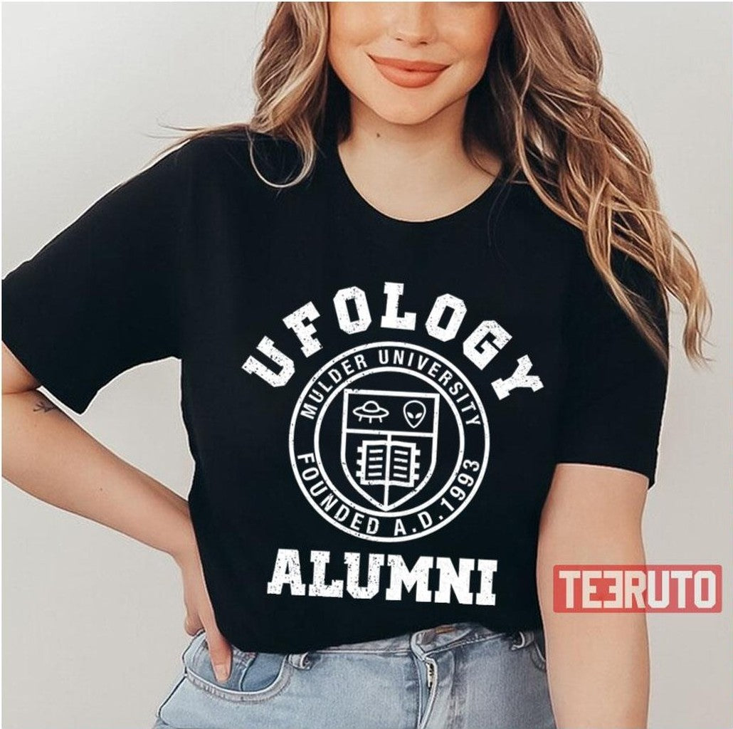 Mulder University Ufology Alumni X Files Unisex T-Shirt - T-Shirt, Sweatshirt, Hoodie