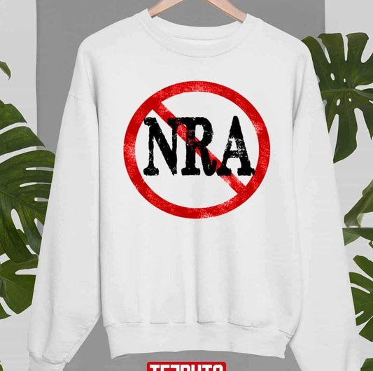 Anti NRA Badge Gun Control Vintage Retro Political Unisex Sweatshirt - T-Shirt, Sweatshirt, Hoodie