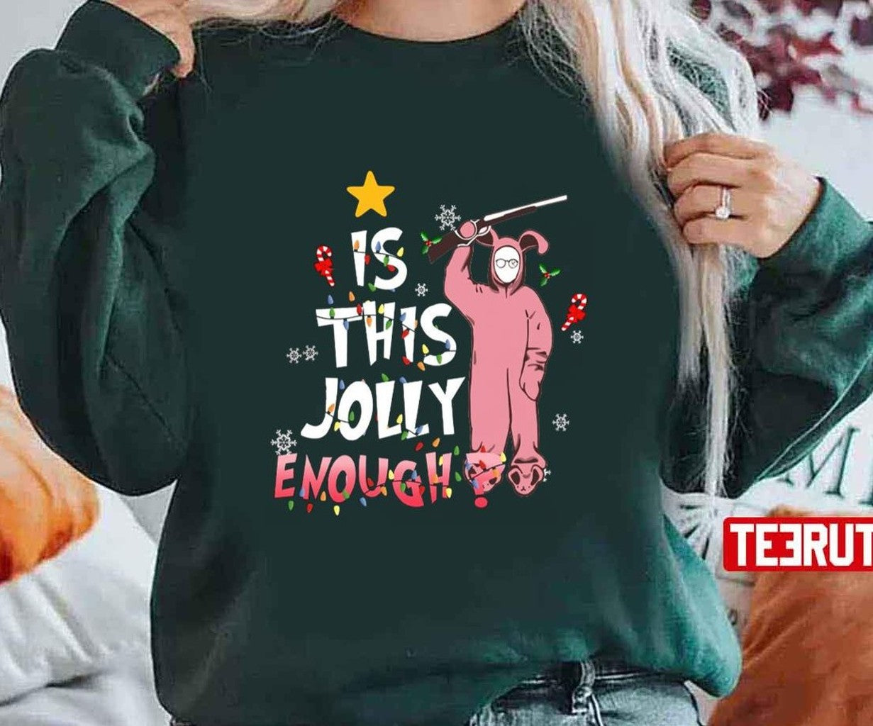 Ralphie Pink Bunny This Jolly Enough Christmas Story Unisex Sweatshirt - T-Shirt, Sweatshirt, Hoodie