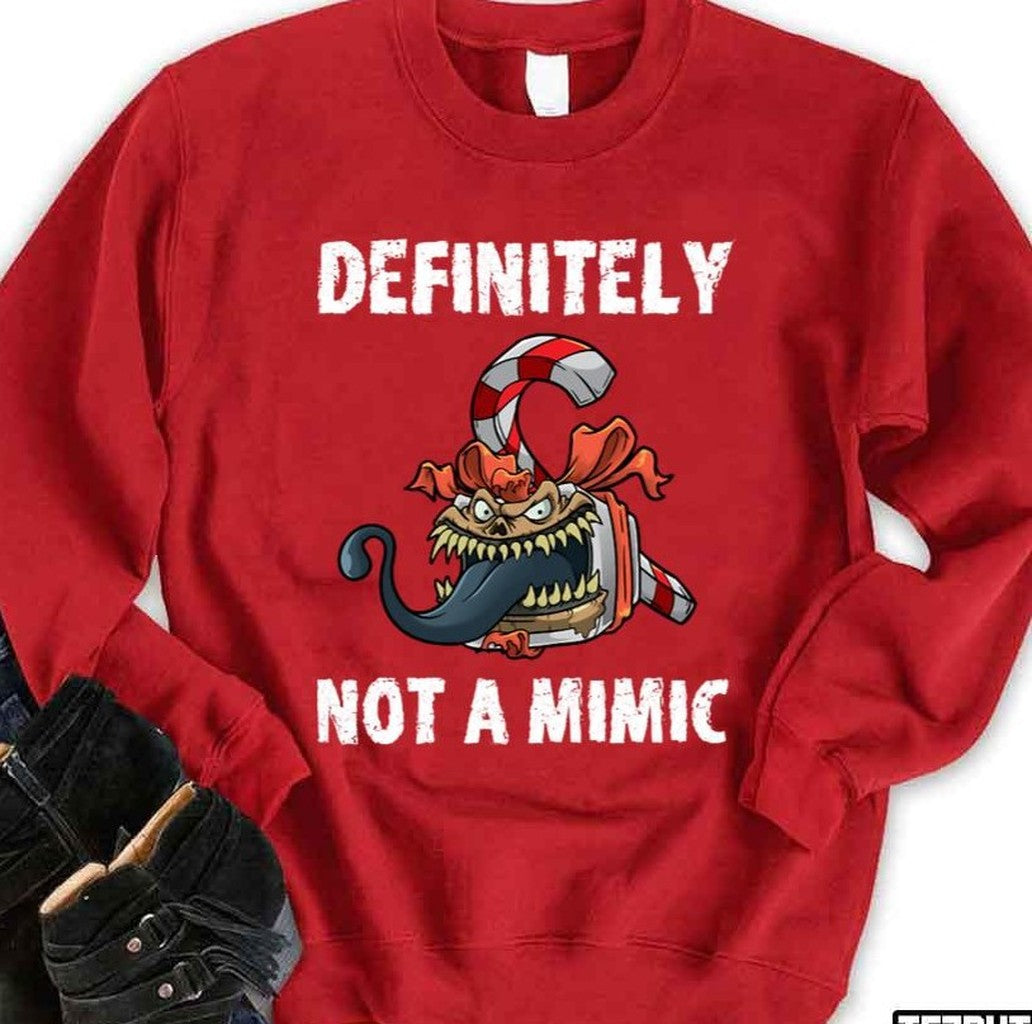 Roleplaying Mimic Creature Rpg Joke Christmas Unisex Sweatshirt - T-Shirt, Sweatshirt, Hoodie