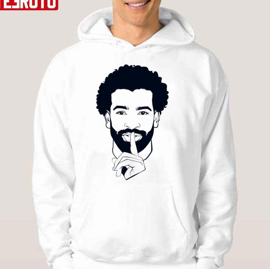 Shhhh Mohamed Salah Footballer Funny Moment Unisex Hoodie - T-Shirt, Sweatshirt, Hoodie