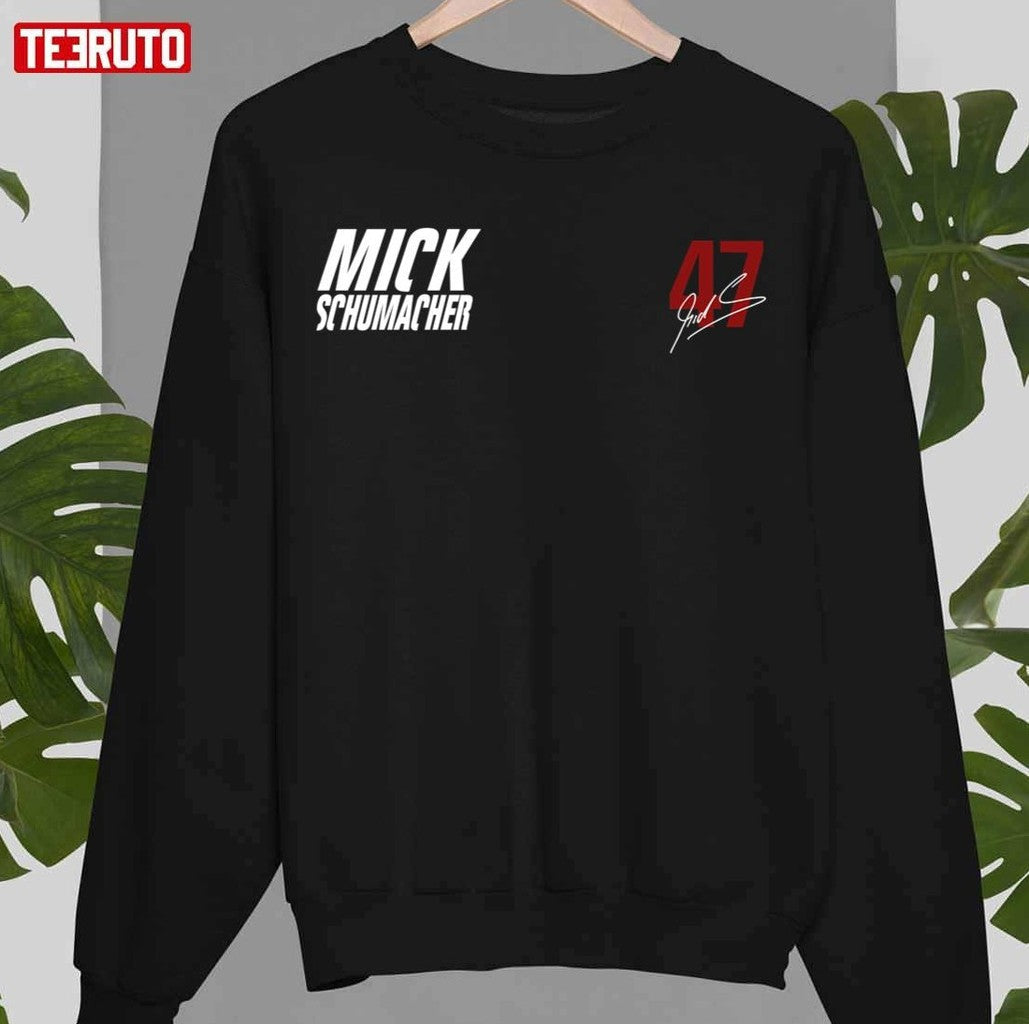No 47 Mick Schumacher Racing Driver Design Unisex Sweatshirt - T-Shirt, Sweatshirt, Hoodie