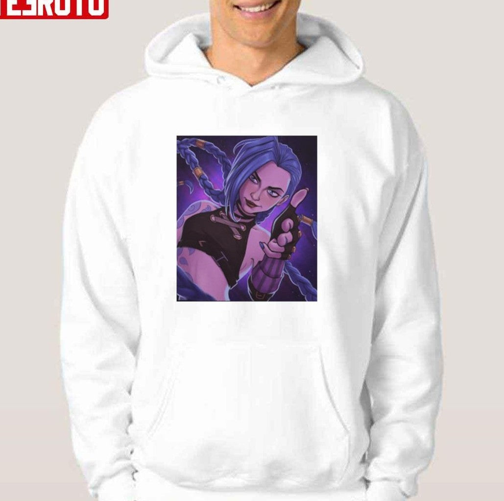 Arcane Jinx Game League Of Legends T-Shirt - T-Shirt, Sweatshirt, Hoodie