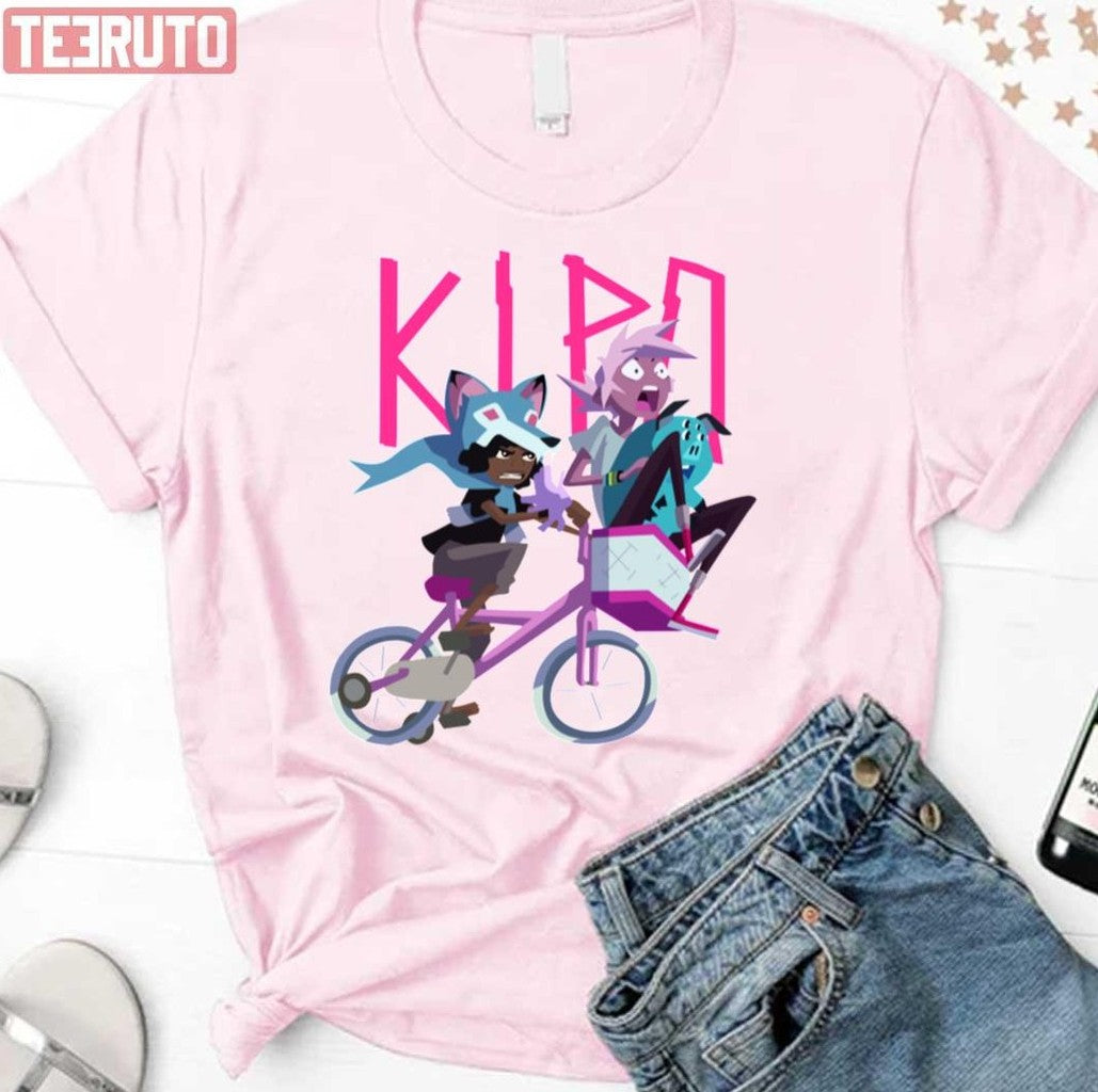 Riding Pink Bike Kipo And The Age Of Wonderbeasts Unisex T-Shirt - T-Shirt, Sweatshirt, Hoodie