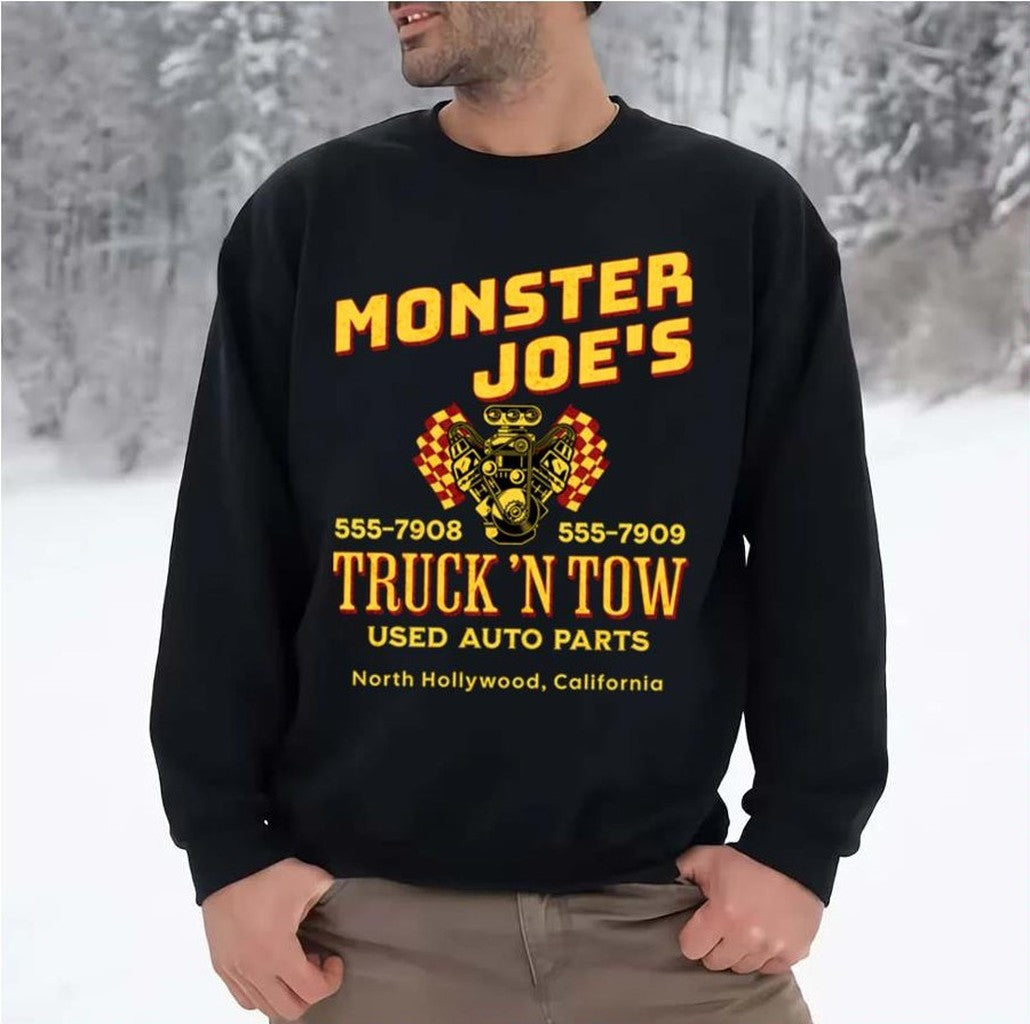 Monster Joe's Truck 'n Tow Retro Pulp Fiction Unisex Sweatshirt - T-Shirt, Sweatshirt, Hoodie