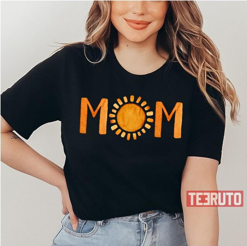 Mom Watercolor Yellow Sunshine Mother's Day Unisex T-Shirt - T-Shirt, Sweatshirt, Hoodie