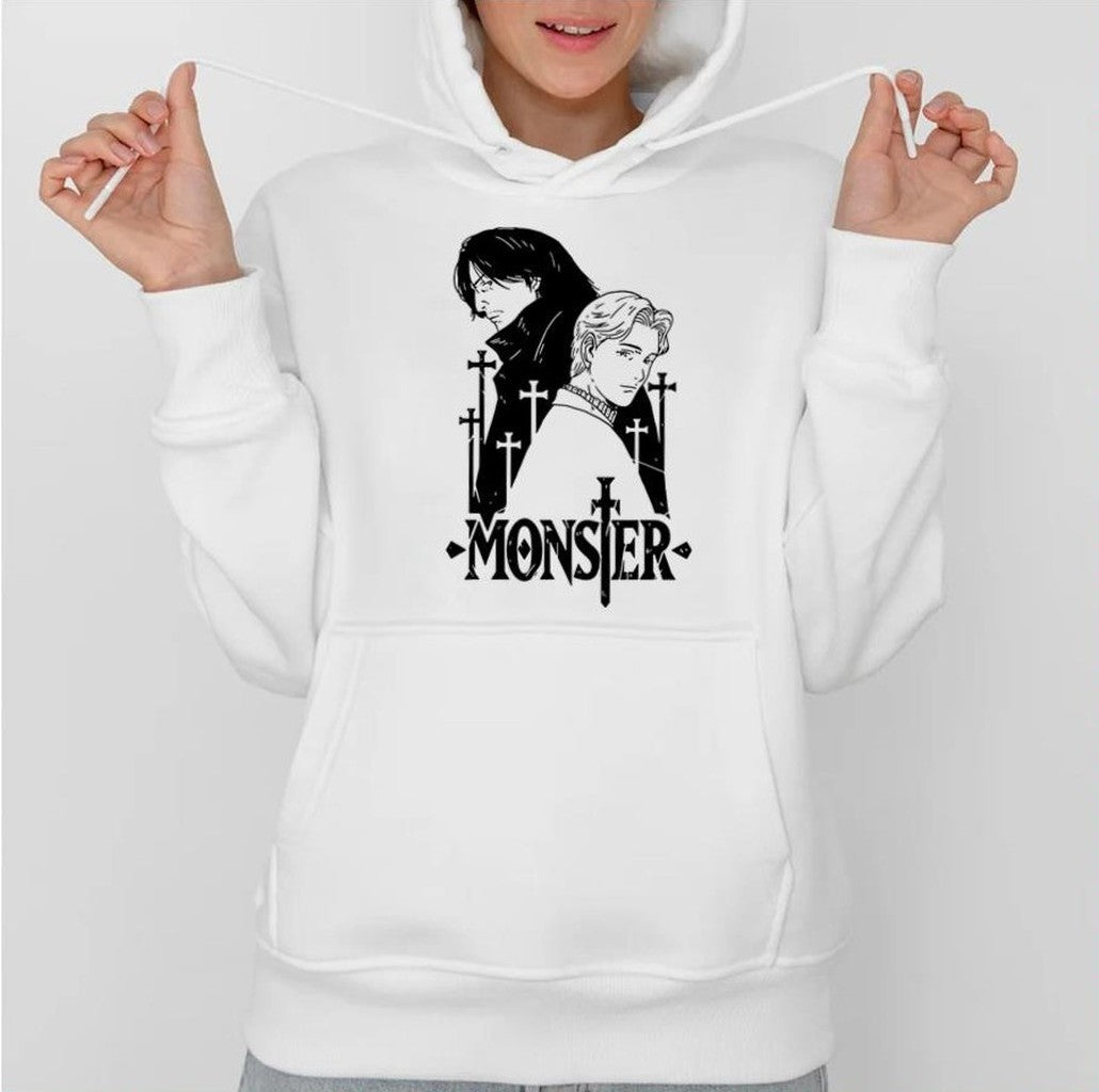 Monstre Johan Liebert &amp; Kenzo Tenma Monster Anime Unisex Hoodie - T-Shirt, Sweatshirt, Hoodie