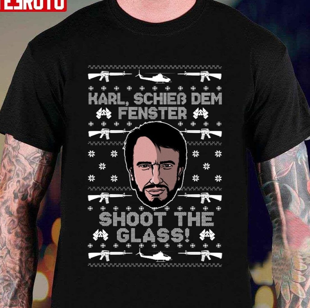 Shot The Glass Christmas Unisex T-Shirt - T-Shirt, Sweatshirt, Hoodie