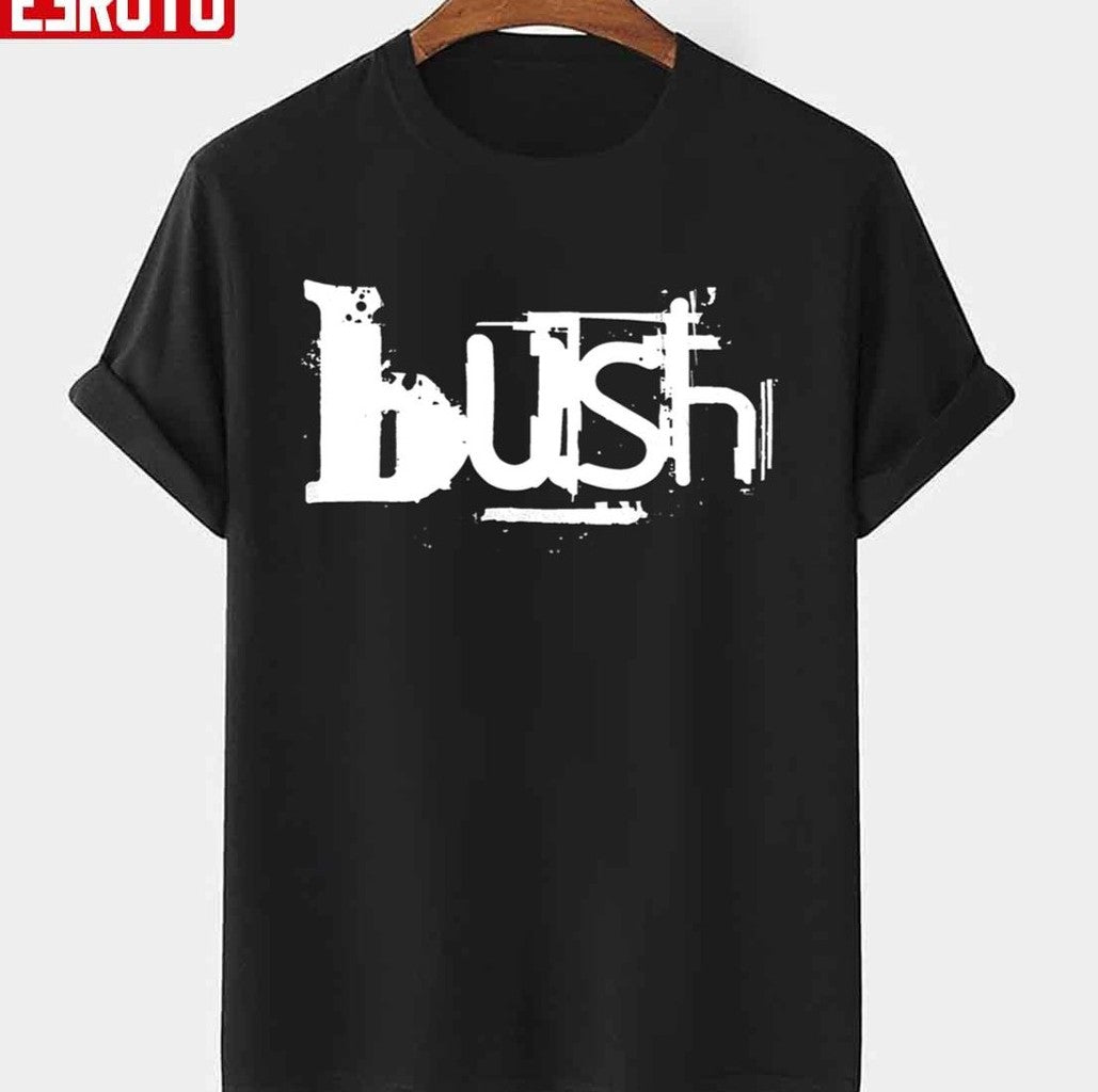 Official Bush Band Logo White Unisex T-Shirt - T-Shirt, Sweatshirt, Hoodie