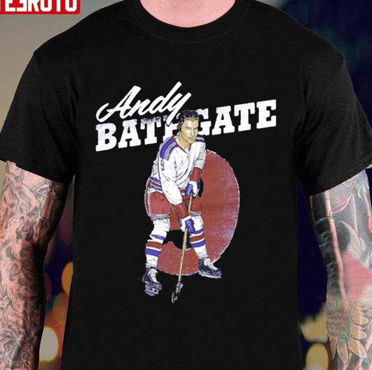 Andy Bathgate New York R Retro Hockey Unisex T-Shirt - T-Shirt, Sweatshirt, Hoodie