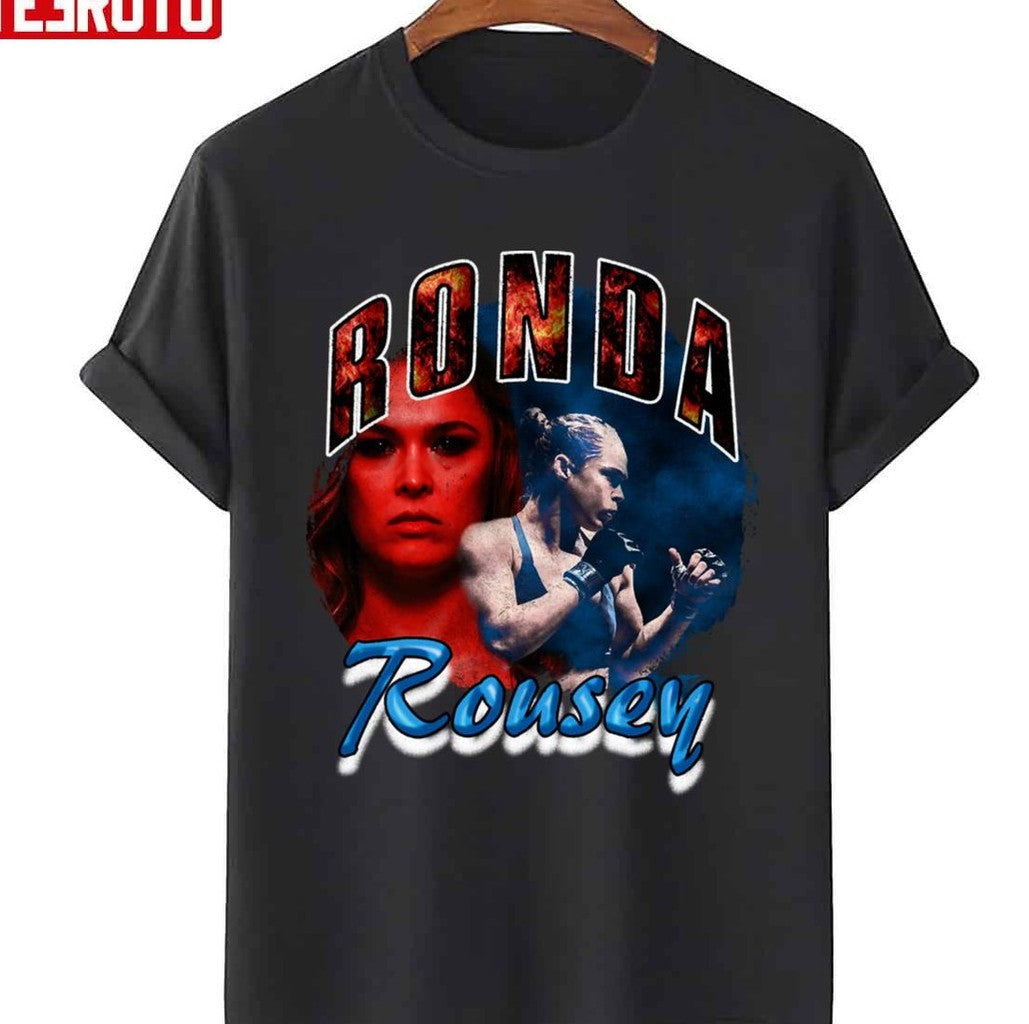 Ronda Rousey Vintage Rap Style Rowdy Rousey Unisex T-Shirt - T-Shirt, Sweatshirt, Hoodie