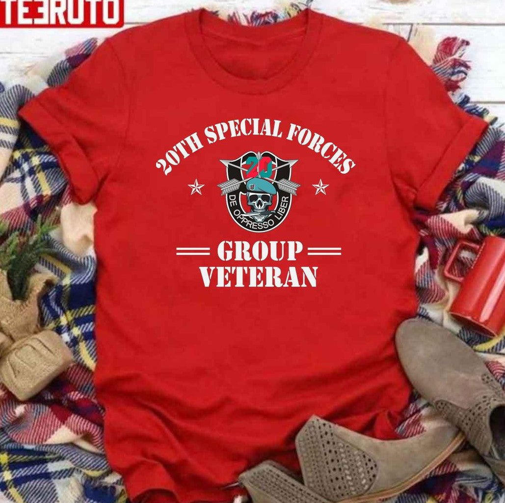 Proud Us Army 20th Special Forces Group Veteran Vintage Unisex T-Shirt - T-Shirt, Sweatshirt, Hoodie