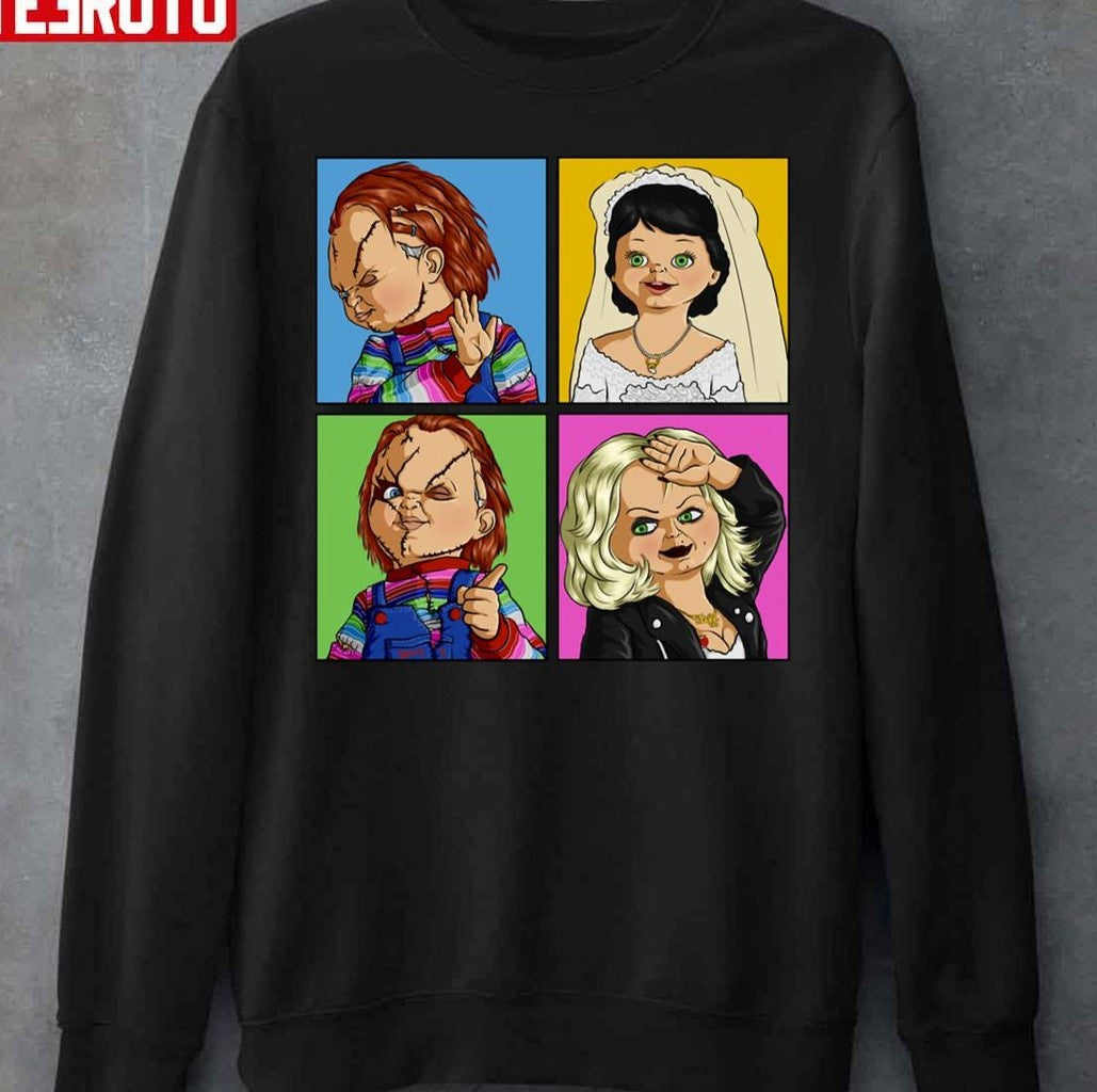 Pimp My Bride Child's Play Chucky Tiffany Valentine Unisex Sweatshirt - T-Shirt, Sweatshirt, Hoodie