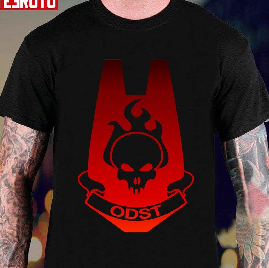 Odst Halo Infinite Red Logo Unisex T-shirt - T-Shirt, Sweatshirt, Hoodie