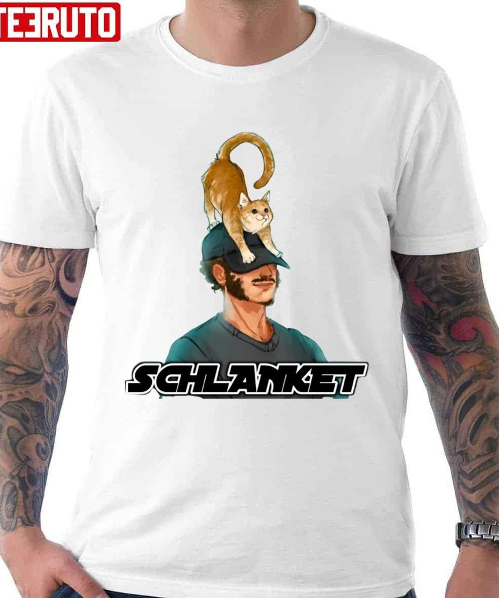 Schlanket Cat And Boy Unisex T-shirt - T-Shirt, Sweatshirt, Hoodie