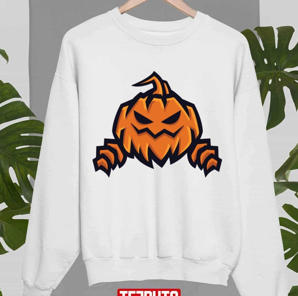 Scary Pumpkin Halloween Unisex Sweatshirt - T-Shirt, Sweatshirt, Hoodie