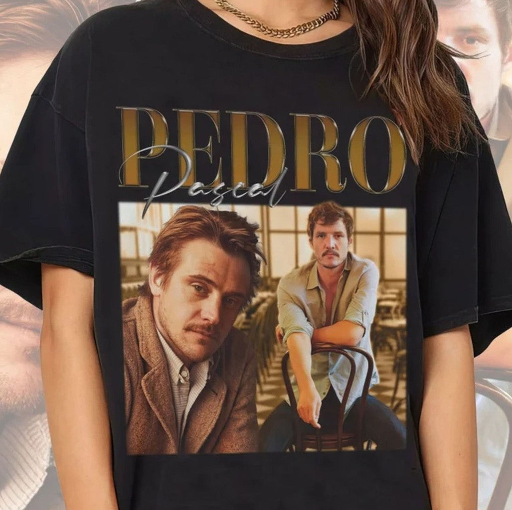 Pedro Pascal Vintage Retro Graphic Unisex T-Shirt - T-Shirt, Sweatshirt, Hoodie