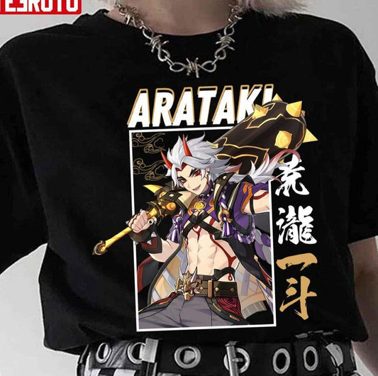 Anime Arataki Itto Genshin Impact Unisex T-Shirt - T-Shirt, Sweatshirt, Hoodie
