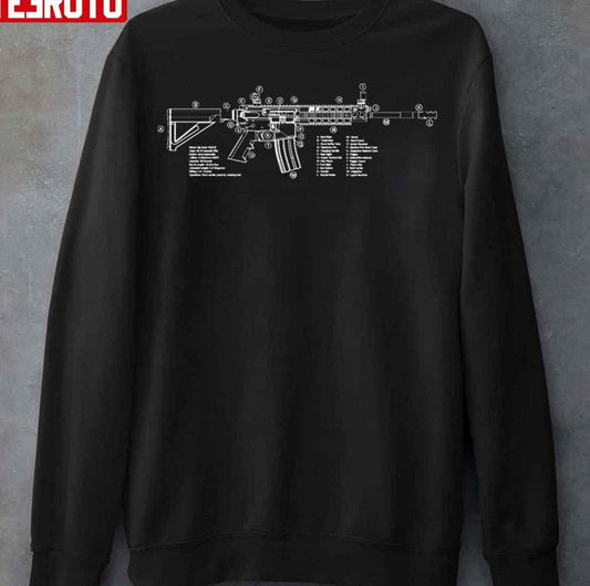 Ar15 Technical Information Unisex Sweatshirt - T-Shirt, Sweatshirt, Hoodie