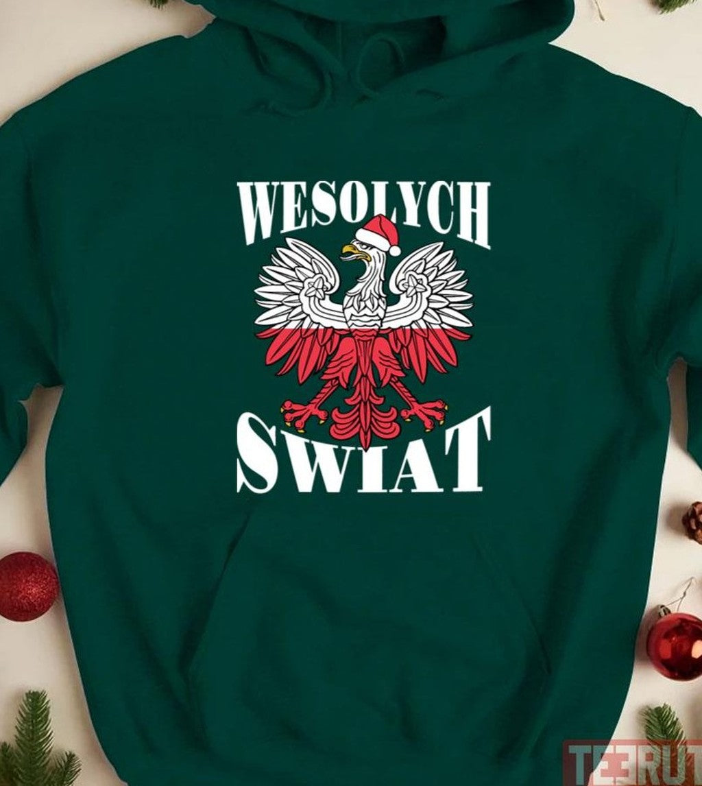 Polish Christmas Wesolych Swiat Vintage Unisex Sweatshirt - T-Shirt, Sweatshirt, Hoodie