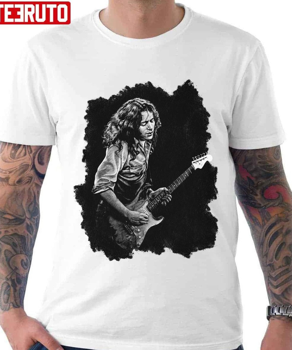 Rory Gallagher Drawing Unisex T-Shirt - T-Shirt, Sweatshirt, Hoodie