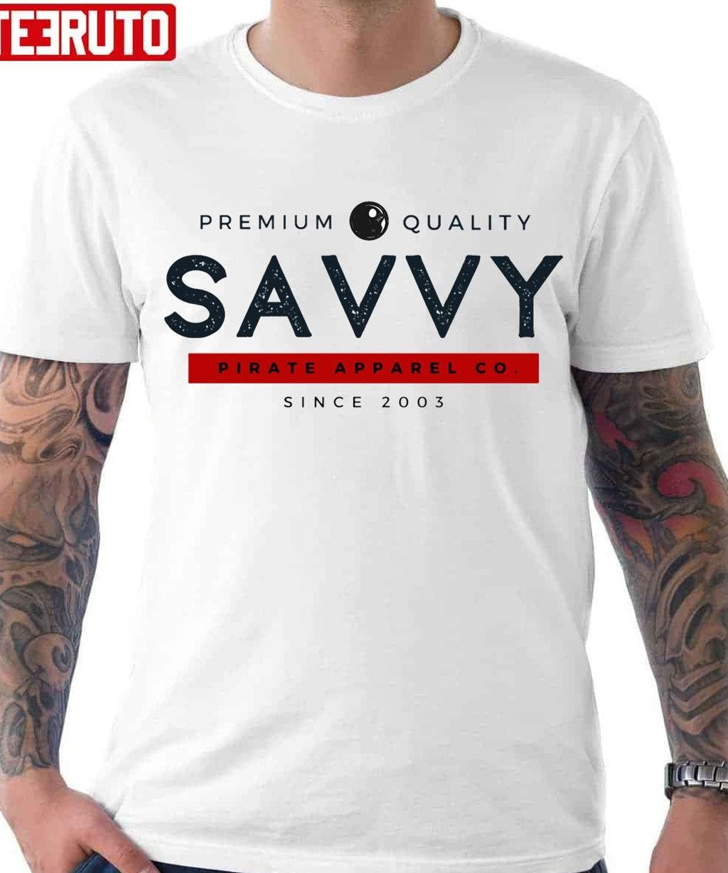 Savvy Pirate Apparel Pirates Of The Caribbean Unisex T-Shirt - T-Shirt, Sweatshirt, Hoodie