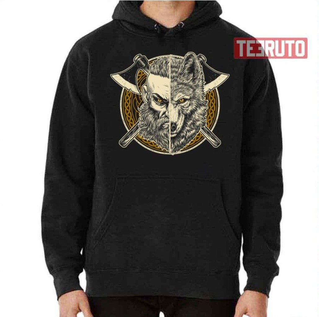 Nordic Viking Wolf Ulfhednar Norse Pagan Unisex Hoodie - T-Shirt, Sweatshirt, Hoodie