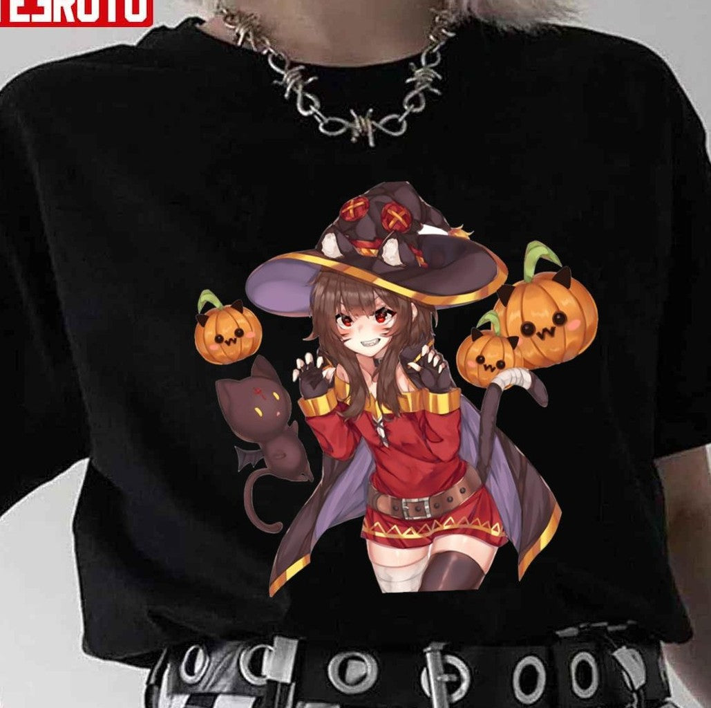 Pumpkin Heads Megumin Konosuba Unisex T-shirt - T-Shirt, Sweatshirt, Hoodie