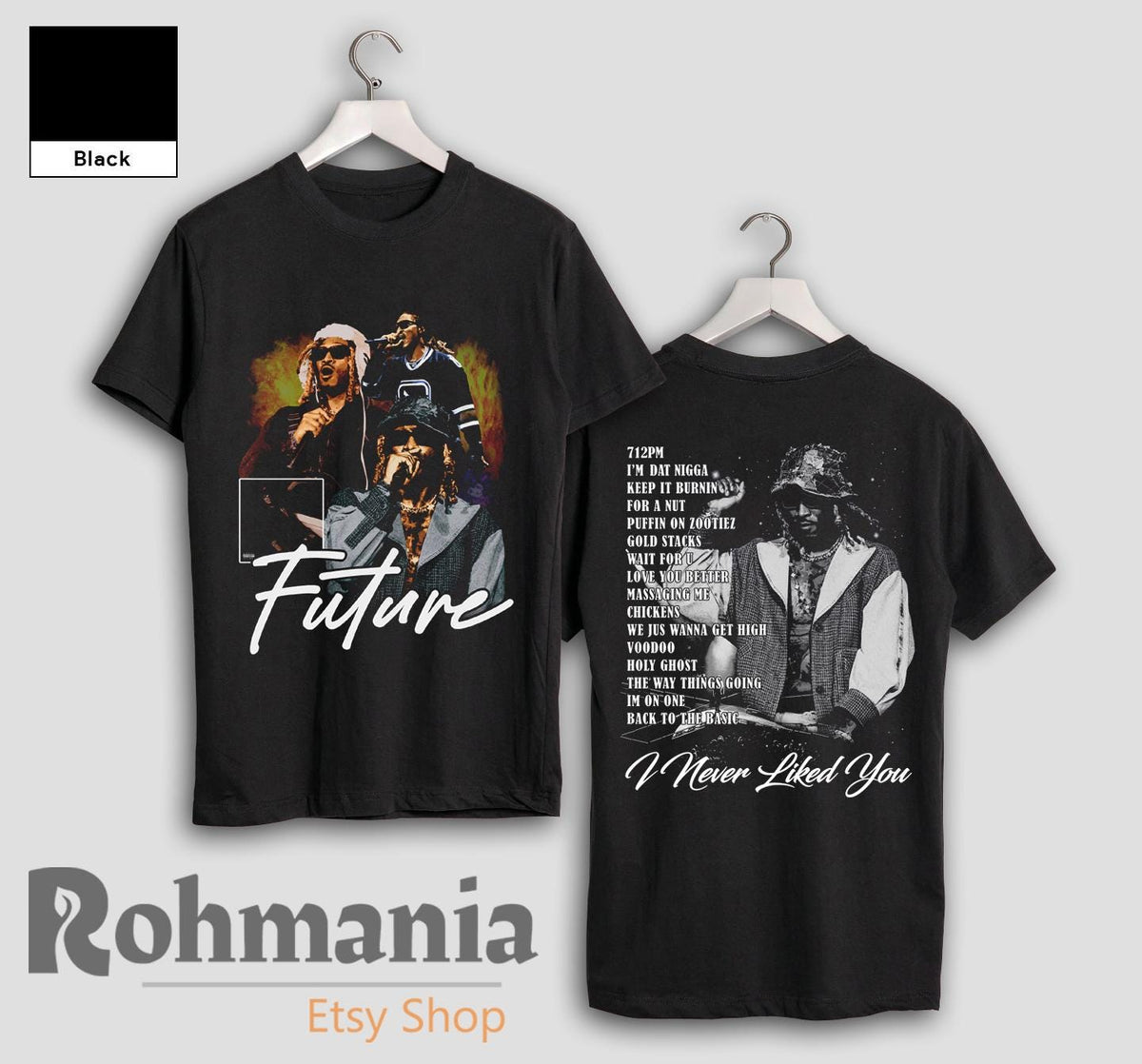Future Rapper Never Liked Retro Rap Hip Hop Music - Adult & Kids T-Shirts, Sweatshirts & Hoodies apparel design preview 1