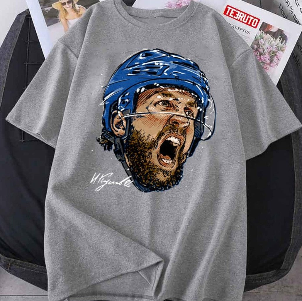 Nikita Kucherov Scream Design For Tampa Bay Lightning Fans Unisex T-Shirt - T-Shirt, Sweatshirt, Hoodie