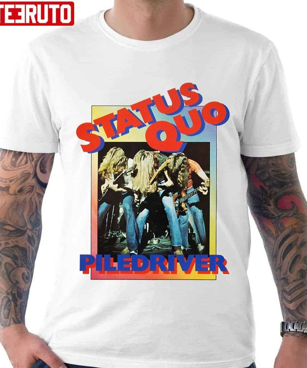 Piledriver Band Status Quo Band Vintage Design Unisex T-shirt - T-Shirt, Sweatshirt, Hoodie
