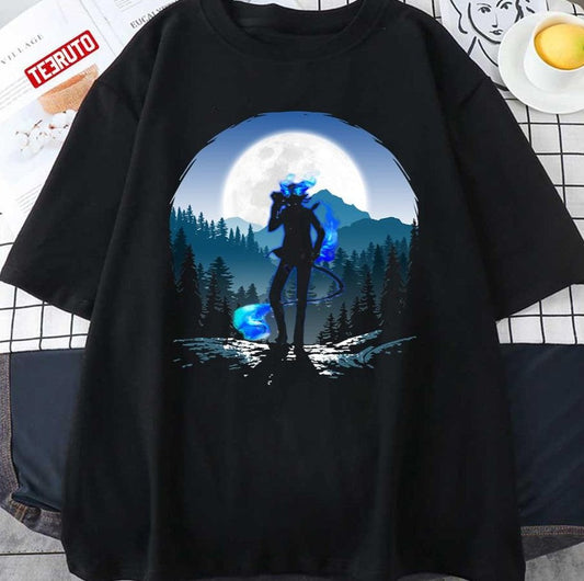 Anime Character Rin Blue Tail With Kuro Unisex T-Shirt - T-Shirt, Sweatshirt, Hoodie