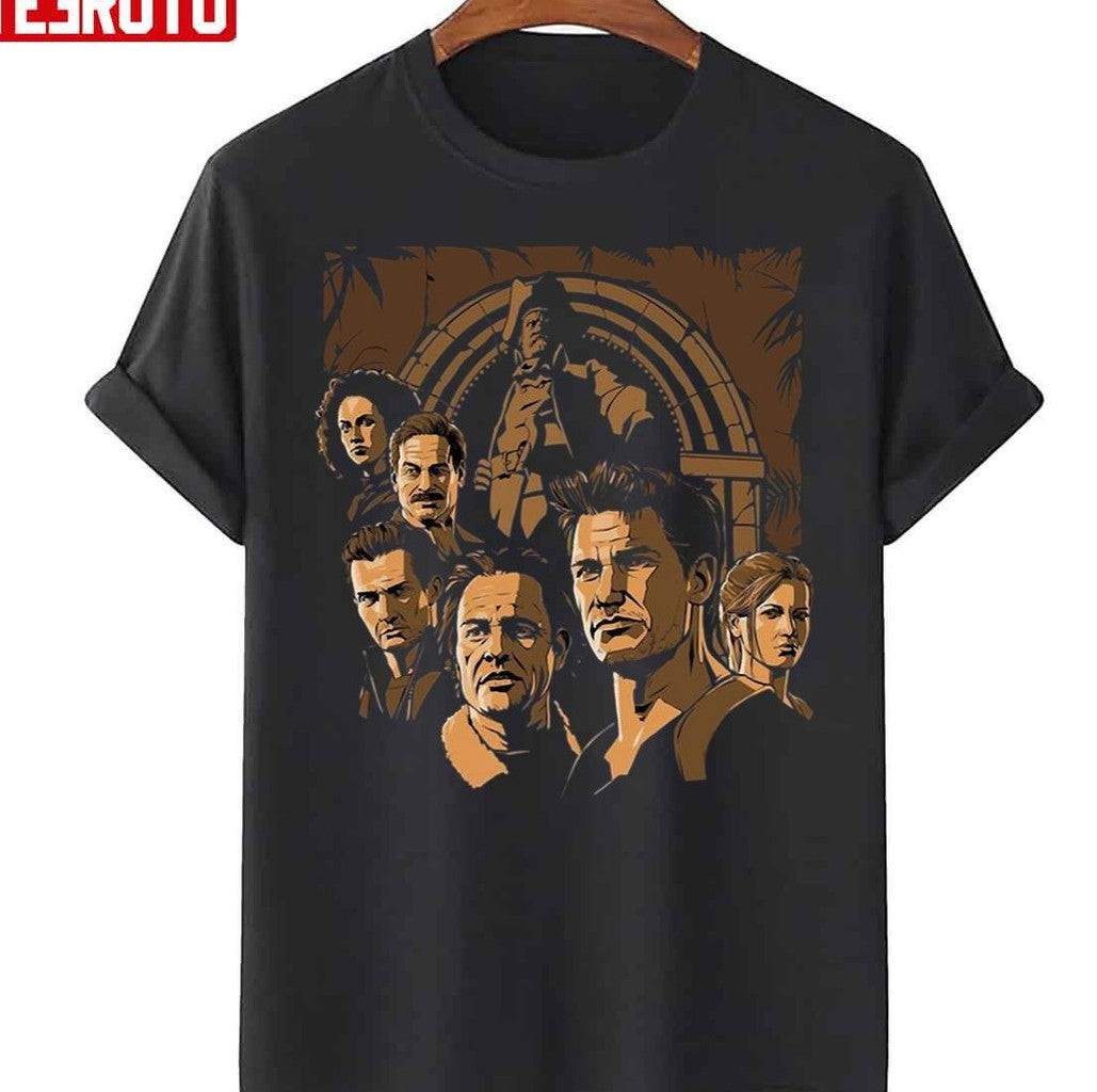 Movie Uncharted All Characters Unisex T-Shirt - T-Shirt, Sweatshirt, Hoodie