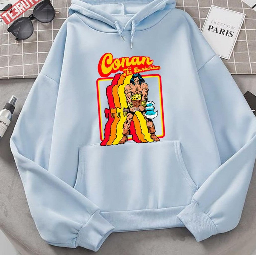 Retro Conan The Barbarian Unisex Hoodie - T-Shirt, Sweatshirt, Hoodie