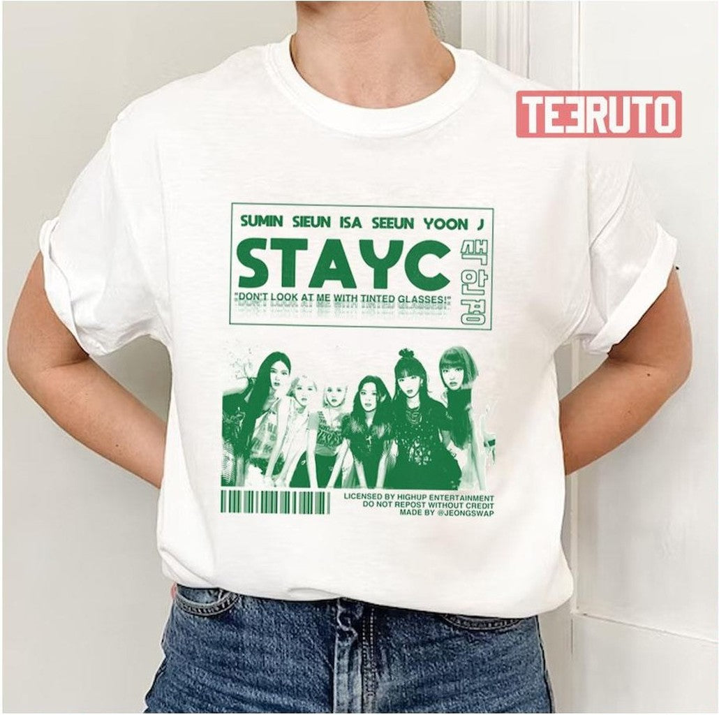 Poster Retro Version Stayc Band Unisex T-Shirt - T-Shirt, Sweatshirt, Hoodie