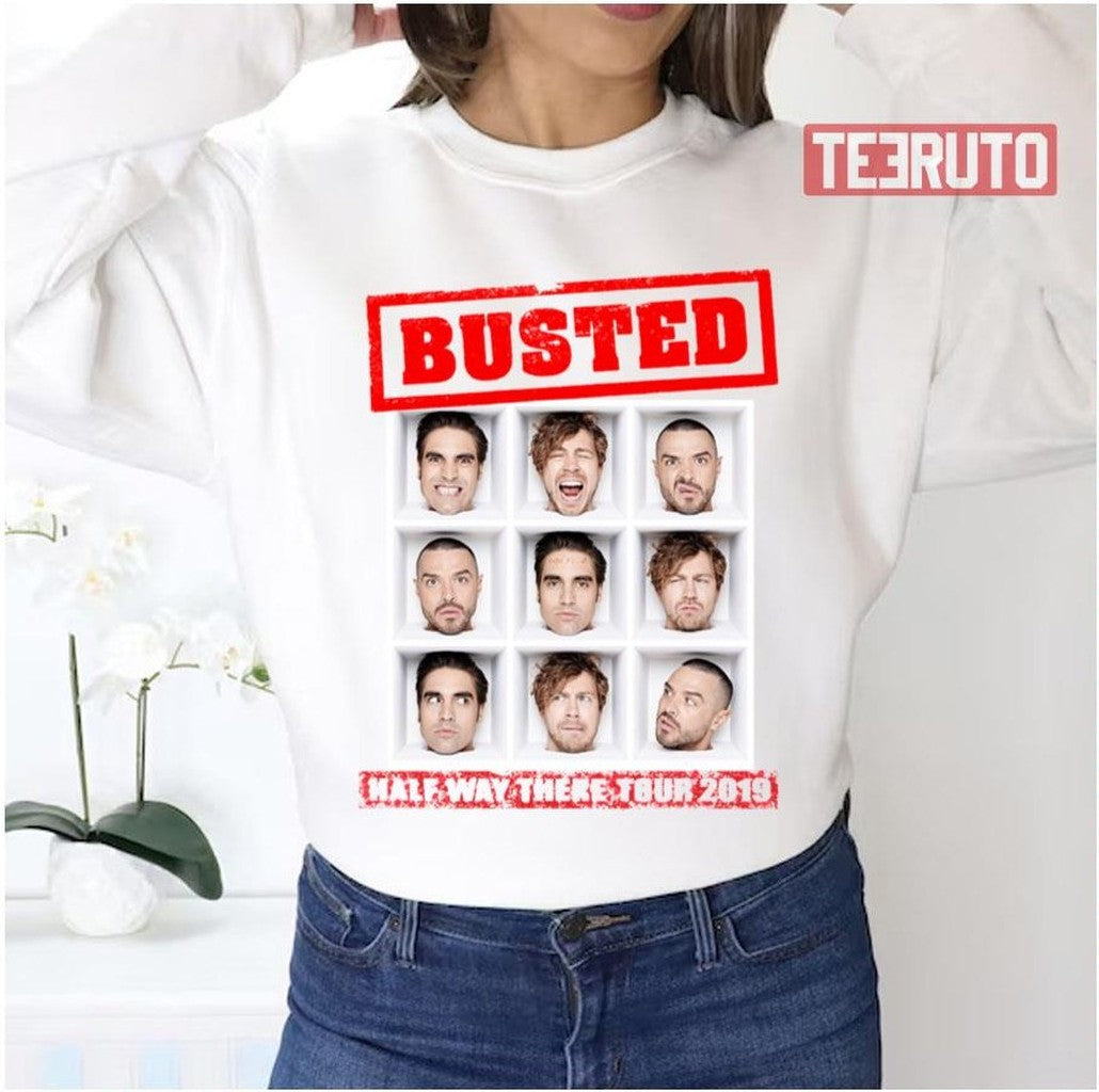 Red Logo Busted Tour 2019 Unisex Sweatshirt - T-Shirt, Sweatshirt, Hoodie
